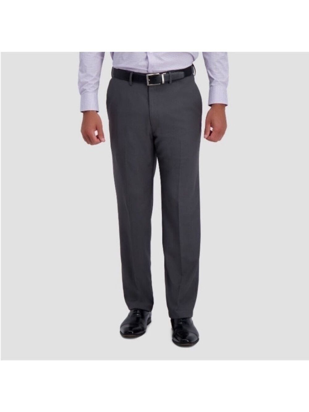 Haggar Men’s Classic Fit Stretch Grey Dress Pants 38Wx29L - NWT